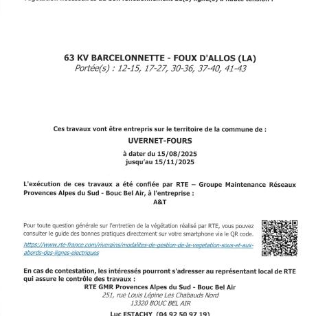 Info département travaux bord de route