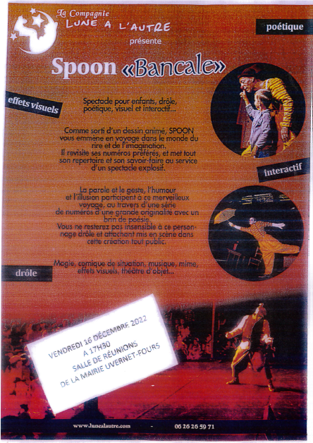 AFFICHE SPECTACLE  NOEL 2022