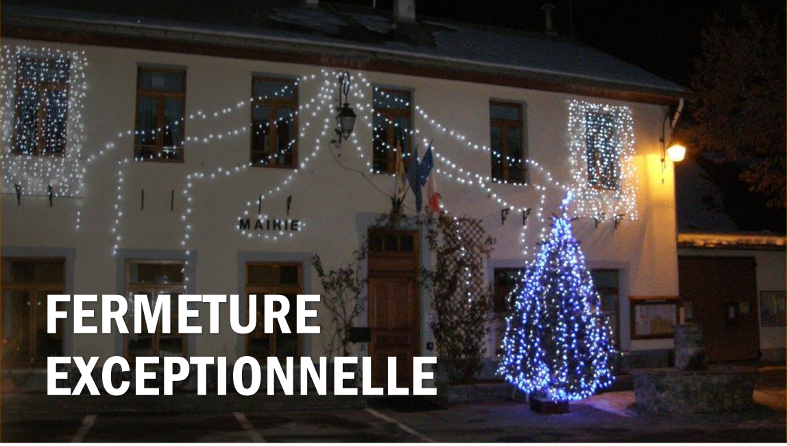 Mairie fermée